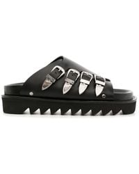 Toga - Buckle-detail Leather Sandals - Lyst