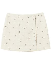 Twinset - Embellished Bouclé Mini Skirt - Lyst