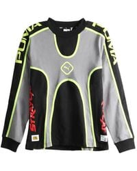 PUMA - X A$Ap Rocky Logo-Print Panelled Sweatshirt - Lyst