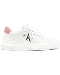 Calvin Klein - レザースニーカー - Lyst