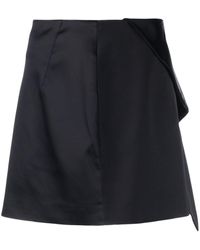 Genny - Satin-finish Miniskirt - Lyst