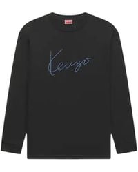 KENZO - T-Shirt À Logo Brodé - Lyst