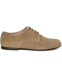Lardini - Suede Derby Shoes - Lyst