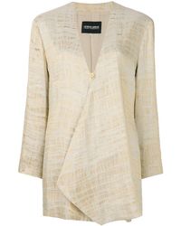 Giorgio Armani Jacke mit asymmetrischem Design - Mettallic