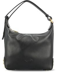 Tod's - Mini Stud-Embellished Leather Tote Bag - Lyst