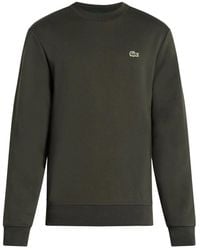 Lacoste - Felpa Con Applicazione - Lyst