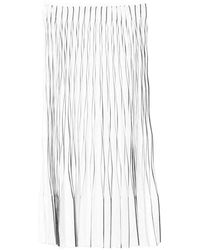 JNBY - Pleated Pinstripe Skirt - Lyst