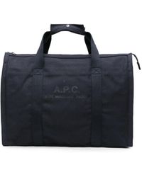 A.P.C. - Recuperation Logo-Print Luggage & Holdalls Bag - Lyst