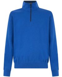 Paul & Shark - Quarter-Zip High-Neck Sweater - Lyst