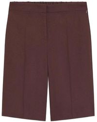 BOSS - Elasticated-Waist Pressed-Crease Shorts - Lyst