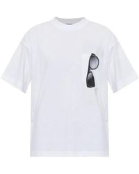Moschino - Sunglasses-Print-Detail Short-Sleeve T-Shirt - Lyst