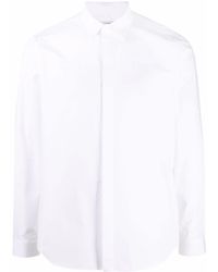 Valentino Garavani - Concealed Front Button Placket Shirt - Lyst