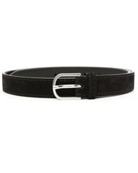 TOTEME - Suede Slim Belt - Lyst