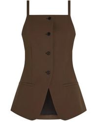 Karl Lagerfeld - Square-Neck Waistcoat - Lyst