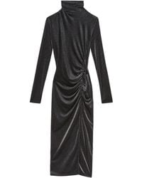 Isabel Marant - Jenisa Gedrapeerde Midi-Jurk Met Split - Lyst