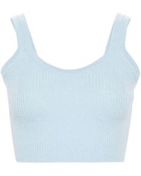 Ermanno Scervino - Knitted Cashmere Crop Top - Lyst