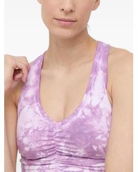 DKNY - Tie-Dye Ruched-Detail Sports Bra - Lyst
