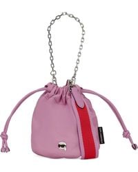 Karl Lagerfeld - Small Ikon Bucket Bag - Lyst