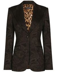 Dolce & Gabbana - Single-breasted Blazer Jacket - Lyst