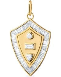 Monica Rich Kosann - 18K Fearless Diamond Pendant - Lyst