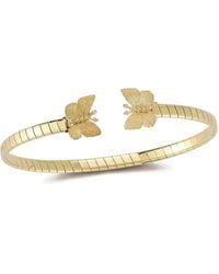 Tanya Farah - 18K Butterfly Diamond Bracelet - Lyst