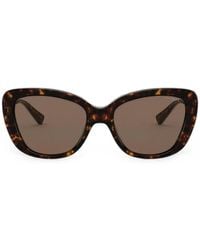 COACH - Tortoiseshell-Effect Cat-Eye Sunglasses - Lyst