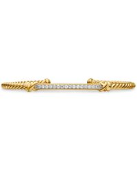 David Yurman - Bracciale Petite Helena Cablespira Station - Lyst