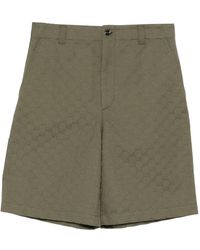 Gucci - Gg-Monogram Cotton Shorts - Lyst