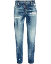 DSquared² - Jean À Patch Logo - Lyst