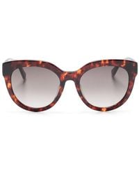 Kate Spade - Brea/f/s Tortoiseshell Round-frame Sunglasses - Lyst