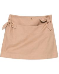 Moschino - Bow-Detail A-Line Mini Skirt - Lyst