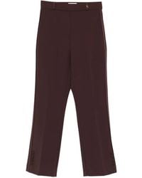 Elisabetta Franchi - Logo-Detail Trousers - Lyst