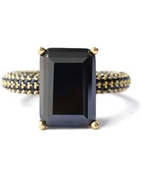 Izabel Display - Mega Ring Mit Eckigem Stein - Lyst