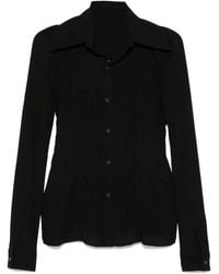 Yohji Yamamoto - Bluse Mit Knöpfen - Lyst