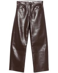 Agolde - Arched-Silhouette Wide-Leg Trousers - Lyst