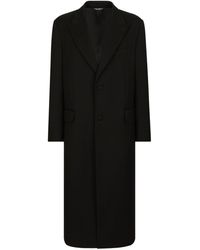 Dolce & Gabbana - Virgin Wool-blend Coat - Lyst