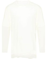 Jil Sander - T-shirt a maniche lunghe con design a strati - Lyst