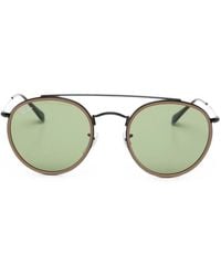 Ray-Ban - Double-Bridge Round-Frame Sunglasses - Lyst