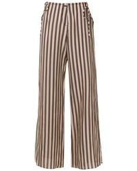 Amir Slama - Striped Wide-Leg Trousers - Lyst