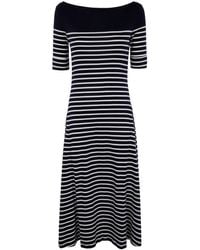 Ralph Lauren - Gestreepte Midi-Jurk - Lyst