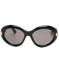 Tom Ford - Icon Oval-Frame Sunglasses - Lyst
