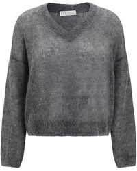 Brunello Cucinelli - Vネック セーター - Lyst