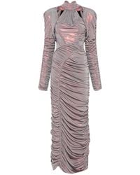 MITILIANE COUTURE - Maxikleid Mit Holografischem Effekt - Lyst