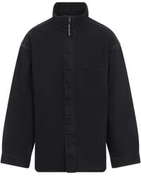 Balenciaga - Zip-Up Cotton Overshirt - Lyst