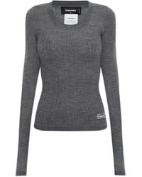 DSquared² - Ribbed-Knit Wool Sweater - Lyst