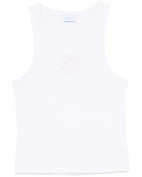 BLUE SKY INN - Logo-Embroidered Ribbed Tank Top - Lyst
