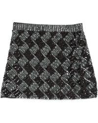 P.A.R.O.S.H. - Sequin-Embellished Mini Skirt - Lyst