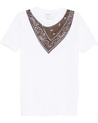 P.A.R.O.S.H. - Scarf-Detail T-Shirt - Lyst