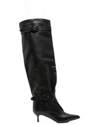 GISEL B - Buckle-Strap Pointed-Toe Boots - Lyst