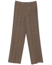 The Seafarer - Vitti Prince Of Wales Check Tailored Trousers - Lyst